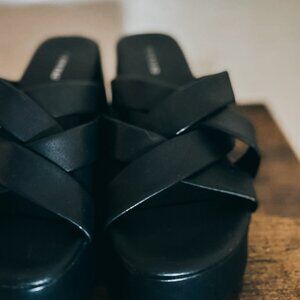TORRID / BRAIDED PLATFORM  / 8WW / BLACK